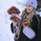 Woolly Wolf Rope Dog Leash Lavender