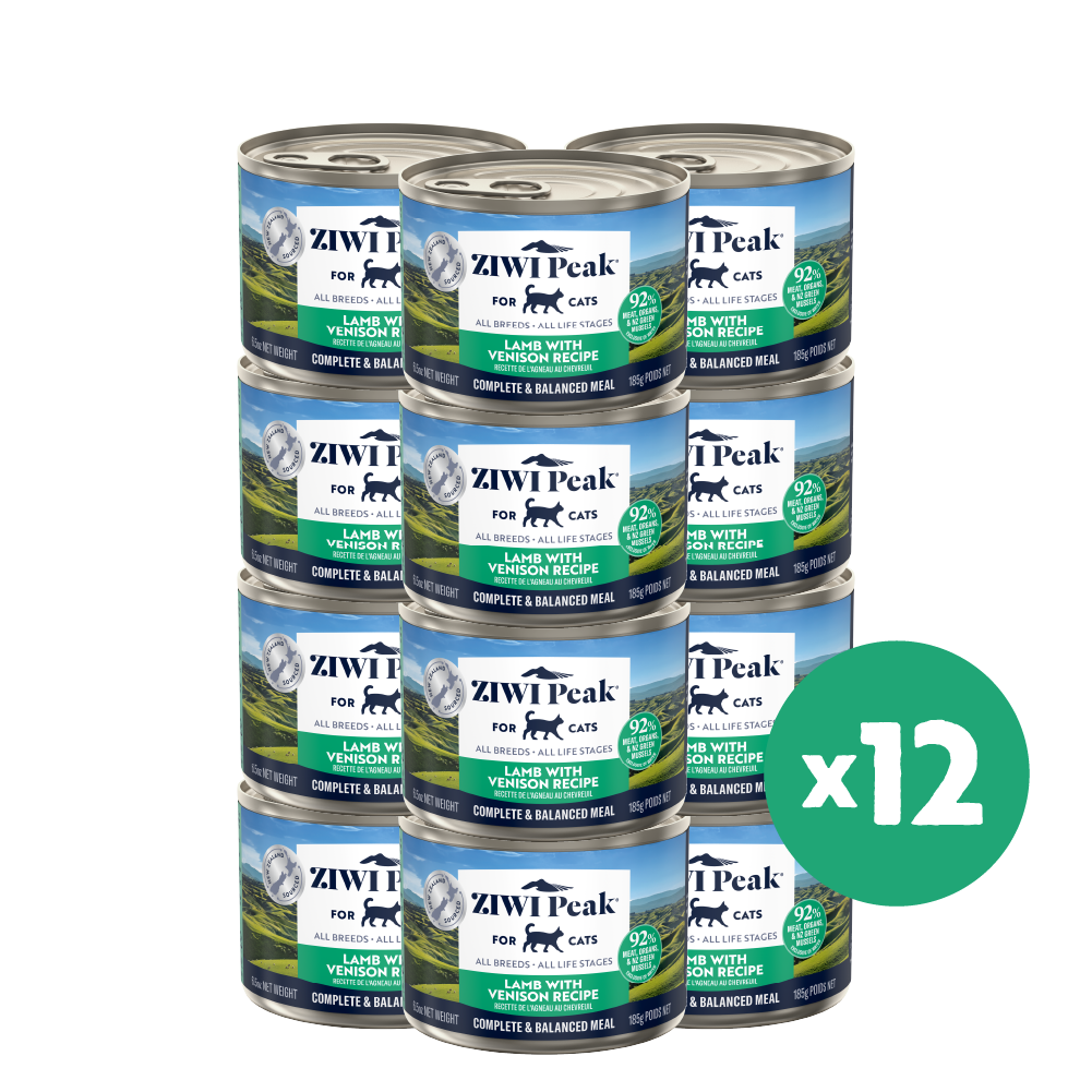 ZIWI Peak Canned Wet Lamb with Venison Recipe for Cats (185g)