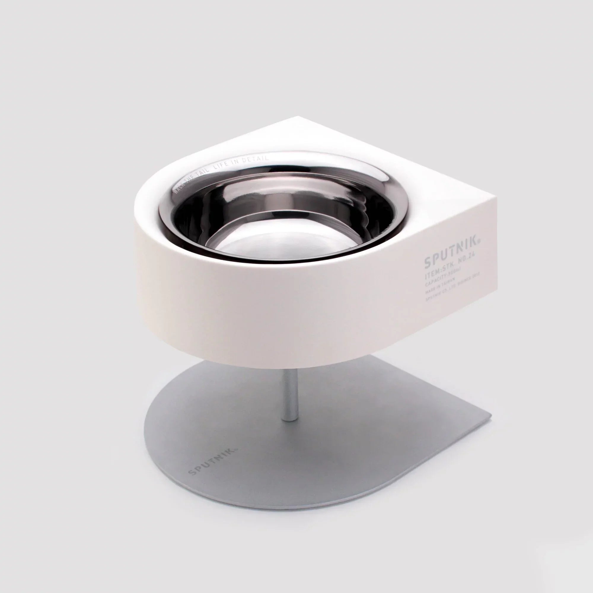 NON-ANTS Bowl (High) - White Singapore - elevated ant-proof pet feeding bowl by Petizen