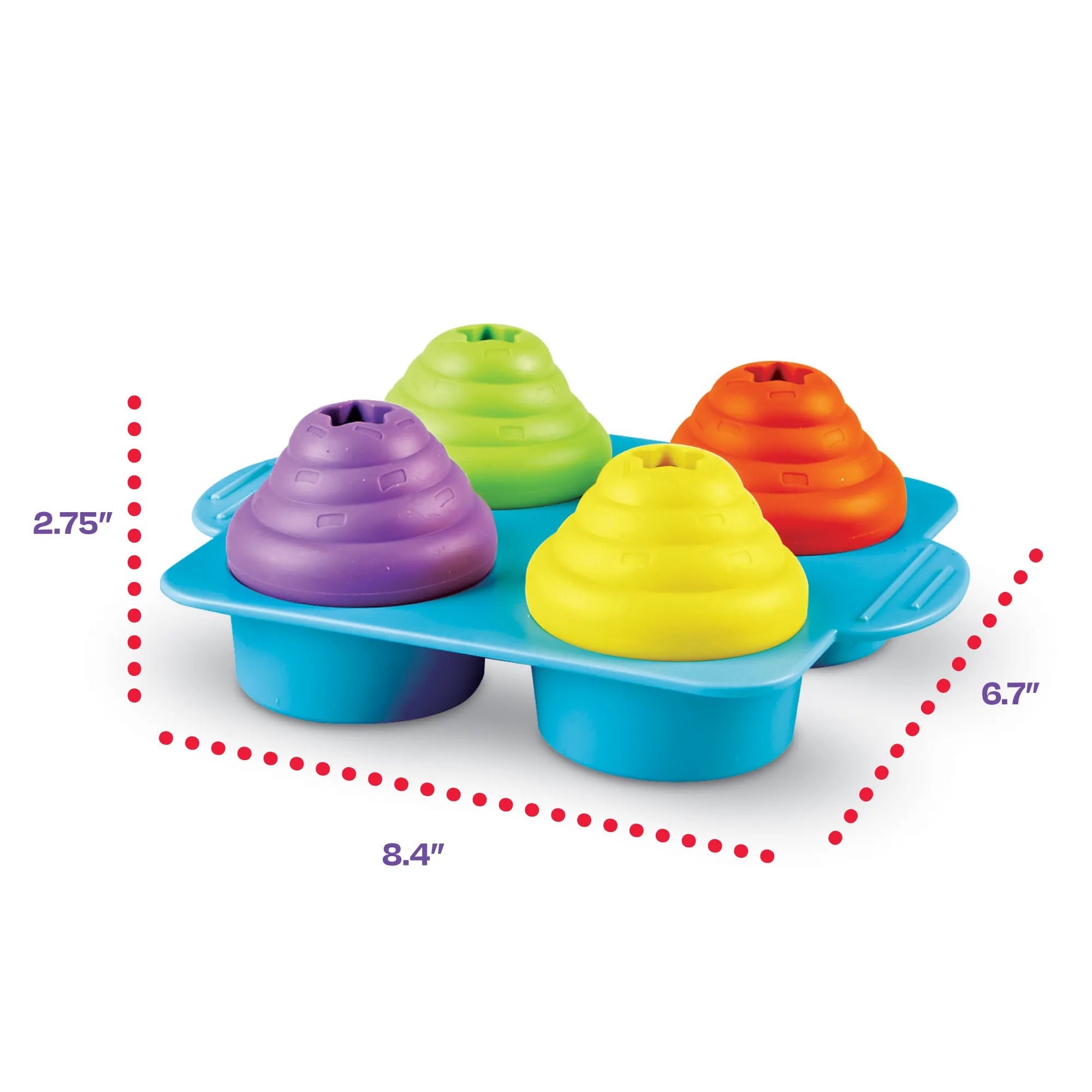 Cupcake Party dog treat puzzle enrichment toy Singapore by Brightkins - packaging