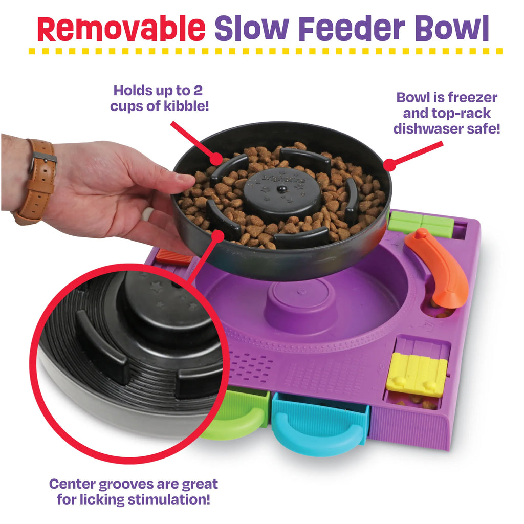 DJ Doggo dog puzzle feeder enrichment toy Singapore by Brightkins - detail view