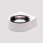 NON-ANTS Bowl (Low) - White Singapore - low-profile ant-proof pet feeding bowl by Petizen