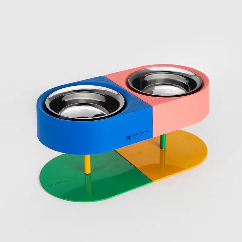 10TH YEAR -NON-ANTS Bowl (High) Singapore - elevated ant-proof pet feeding bowl by Petizen - size comparison
