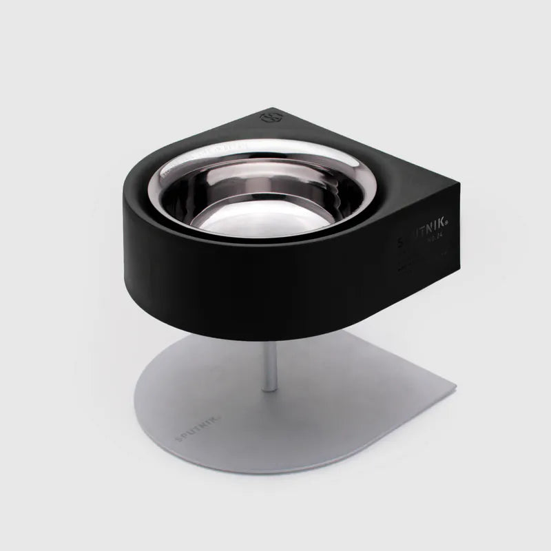 NON-ANTS Bowl (High) - White Singapore - elevated ant-proof pet feeding bowl by Petizen - side view