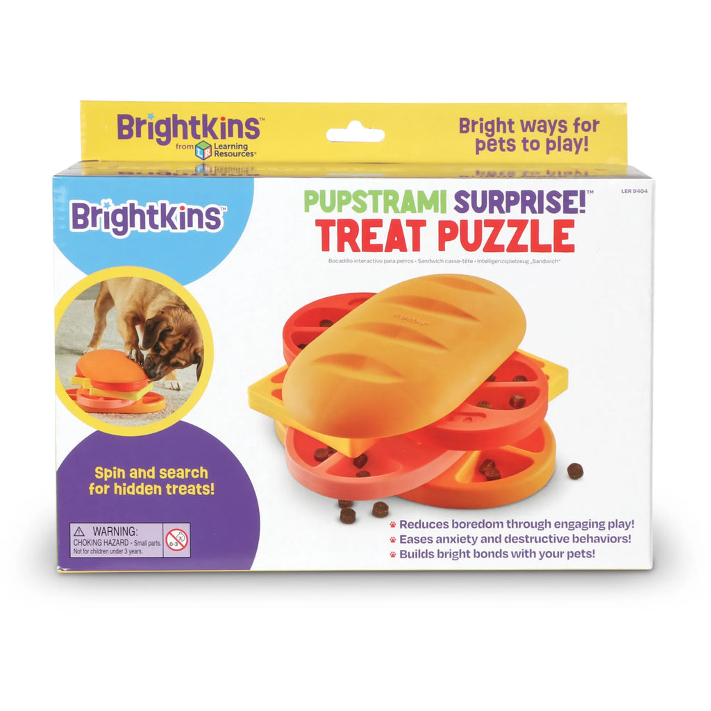 Pupstrami Surprise dog treat puzzle enrichment toy Singapore by Brightkins - in use