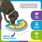 Calming Rainbow dog treat puzzle lick mat Singapore - anxiety relief by Brightkins - lifestyle