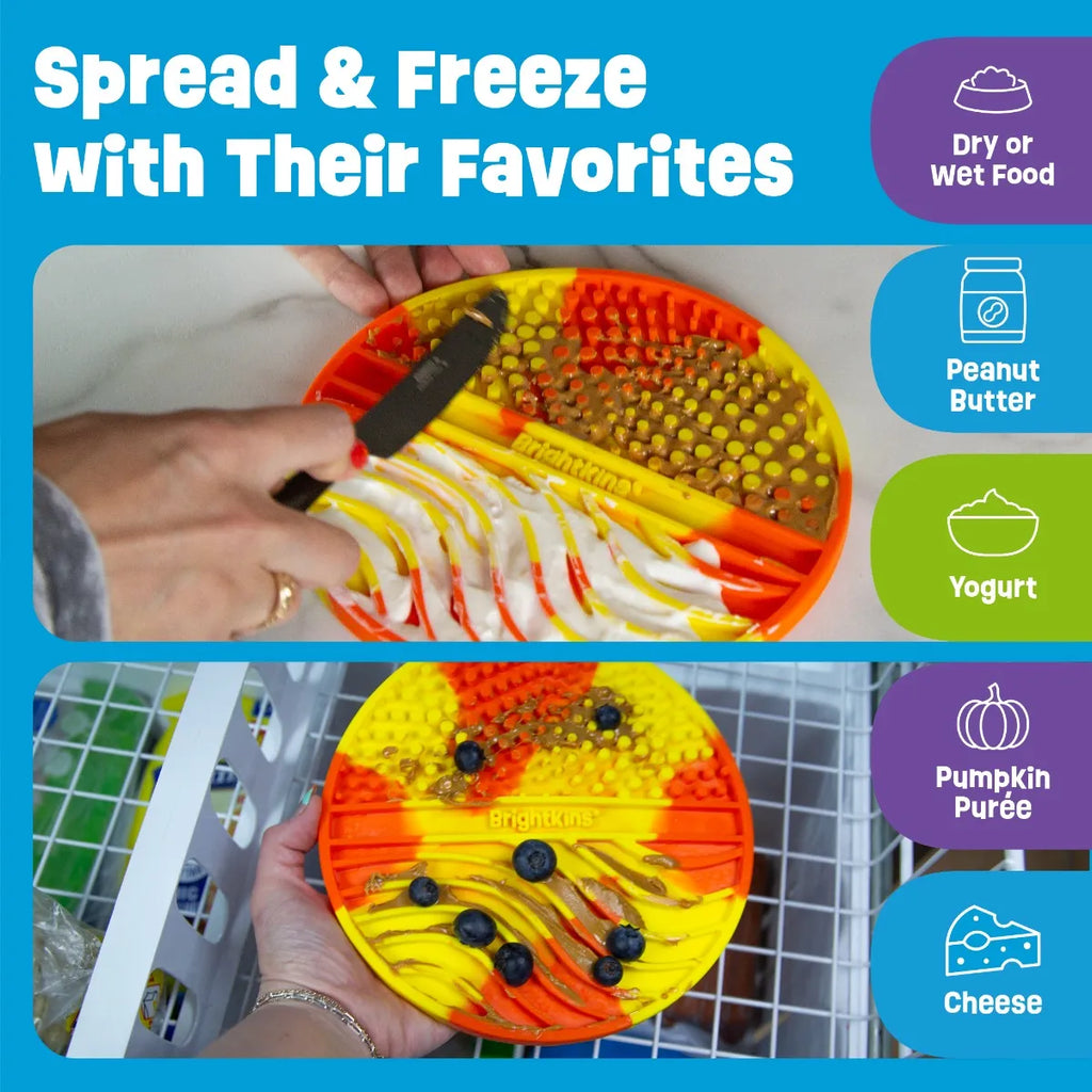 Brightkins Tie Dye circle lick mat slow feeder for dogs Singapore - lifestyle