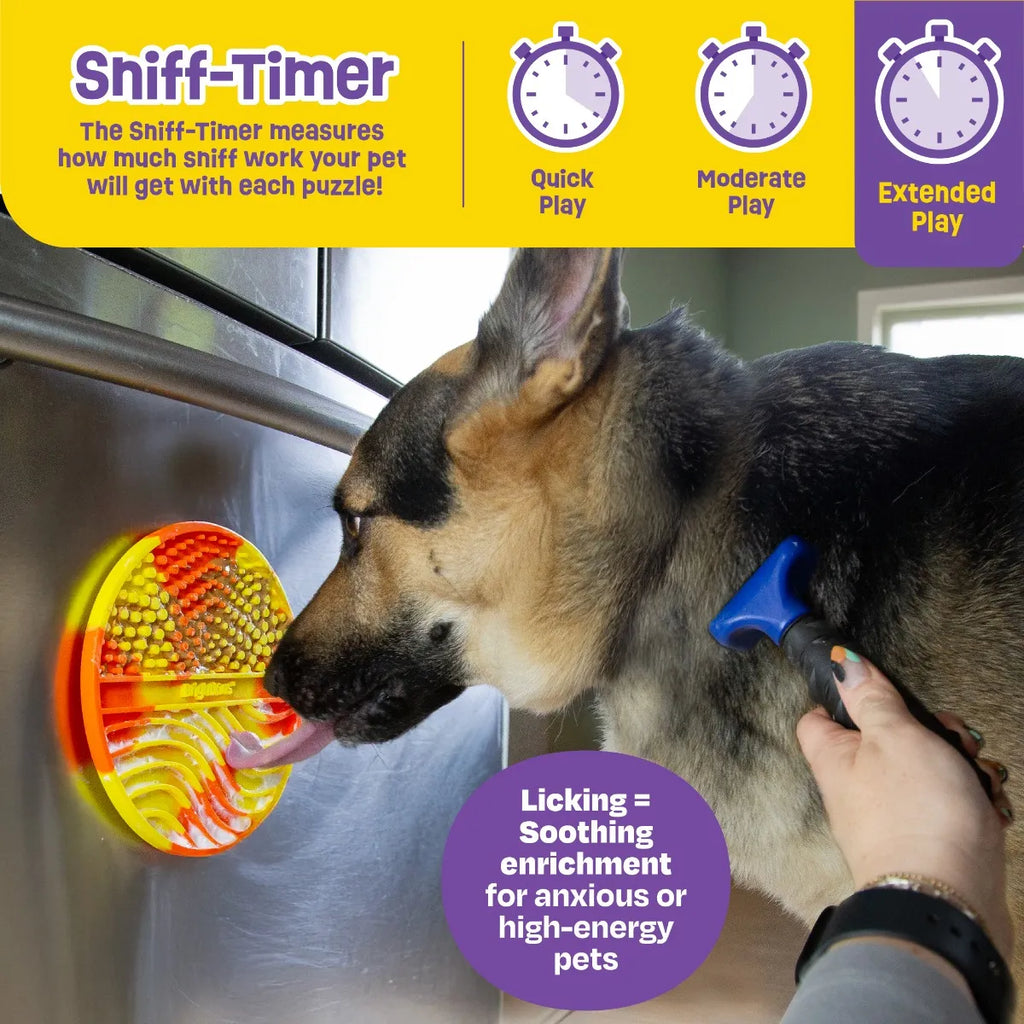 Brightkins Tie Dye circle lick mat slow feeder for dogs Singapore - packaging