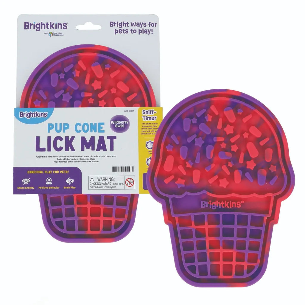 Pup Cone ice cream lick mat slow feeder for dogs Singapore by Brightkins