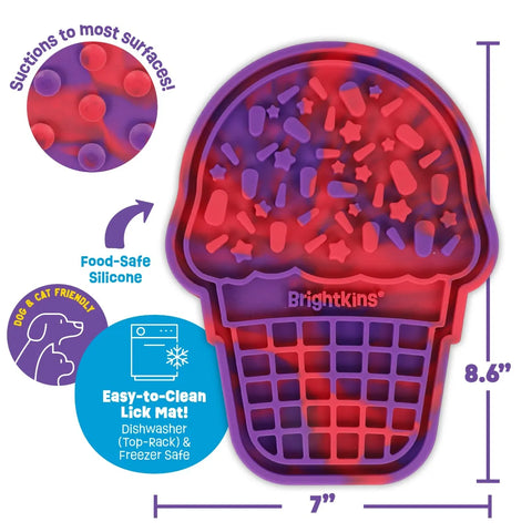 Pup Cone Icecream Lick Mat