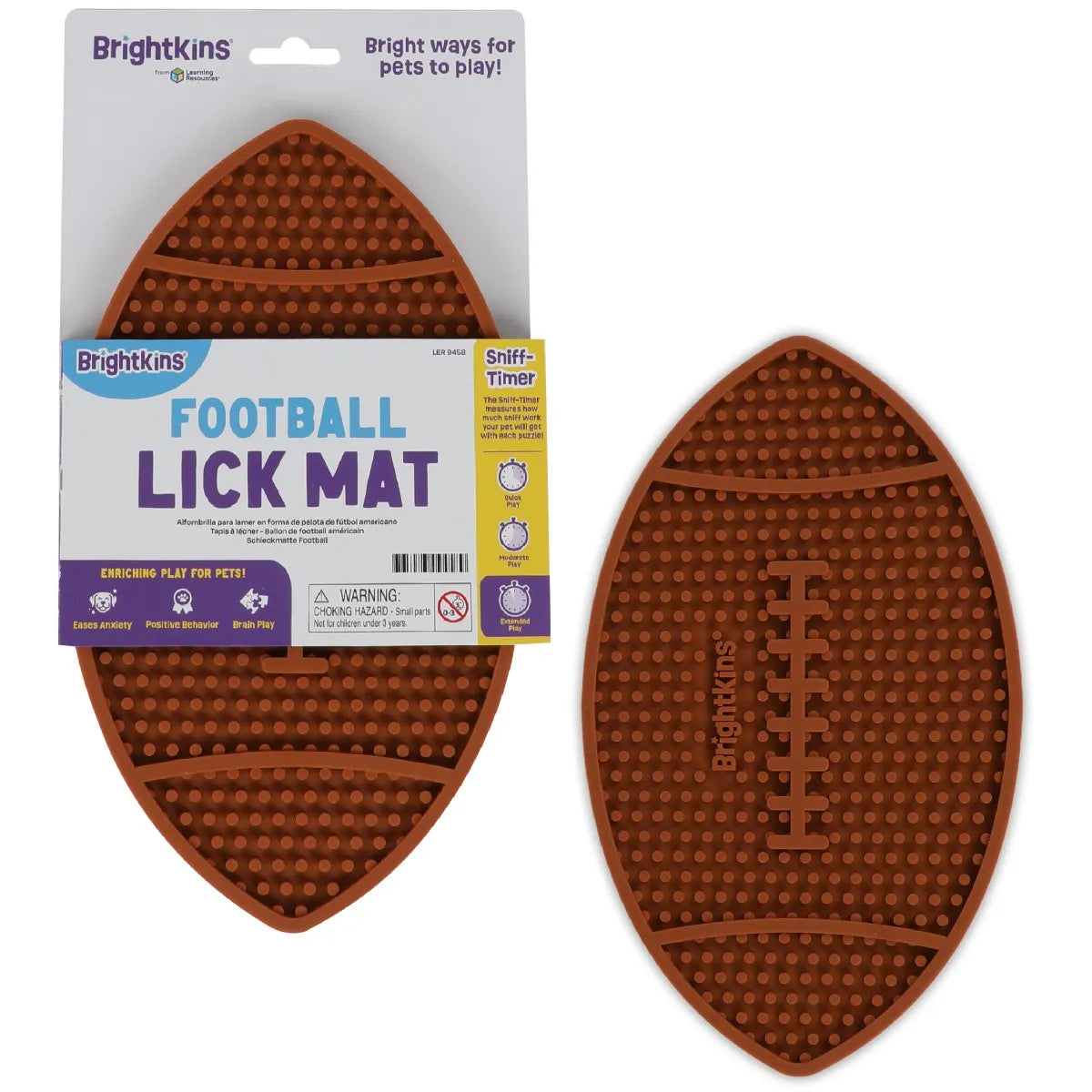 Football lick mat slow feeder enrichment mat for dogs Singapore by Brightkins