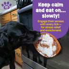 Football lick mat slow feeder enrichment mat for dogs Singapore by Brightkins - side view