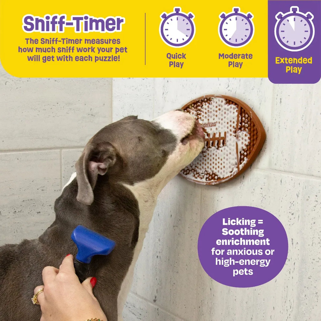 Football lick mat slow feeder enrichment mat for dogs Singapore by Brightkins - packaging