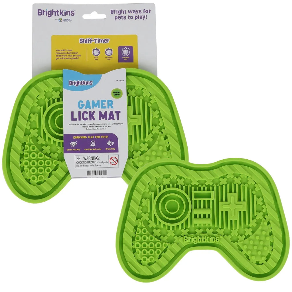 Gamer lick mat slow feeder enrichment mat for dogs Singapore by Brightkins