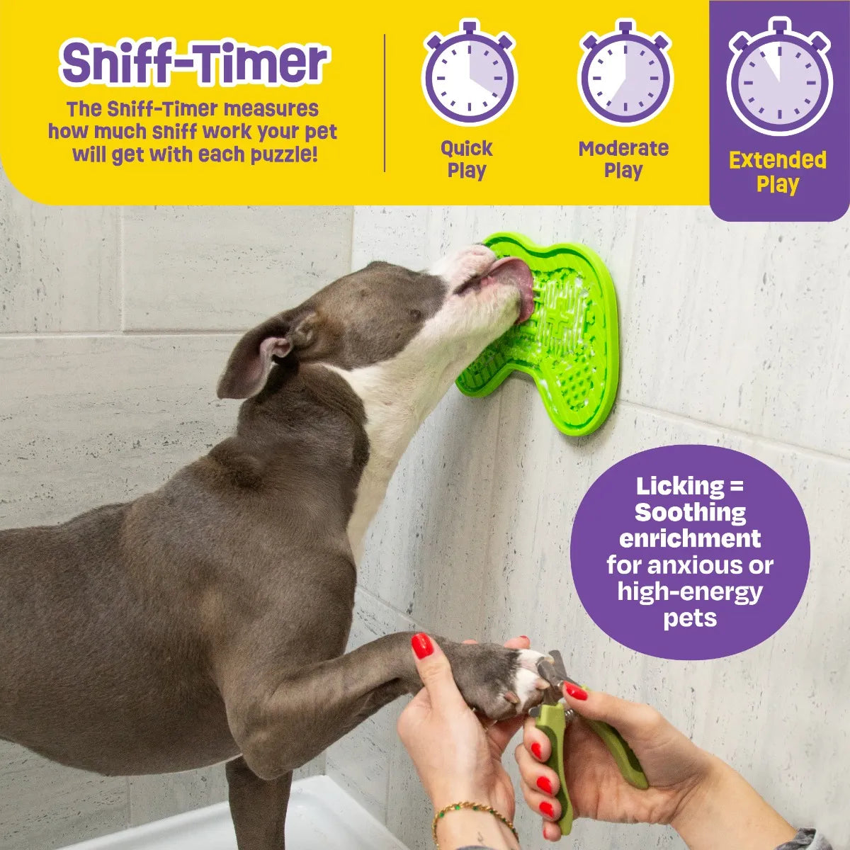 Gamer lick mat slow feeder enrichment mat for dogs Singapore by Brightkins - packaging