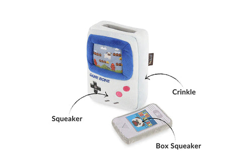 Dog Plush Toy -  90s Classic - Game Bone