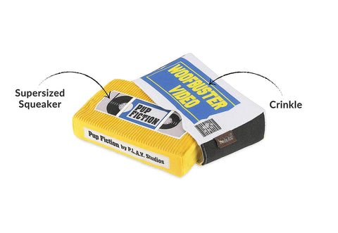 Dog Plush Toy -  90s Classic - Video Tape