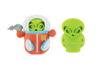 P.L.A.Y. Alien Buddies dog plush toy collection Singapore - space squeaky toys - in use