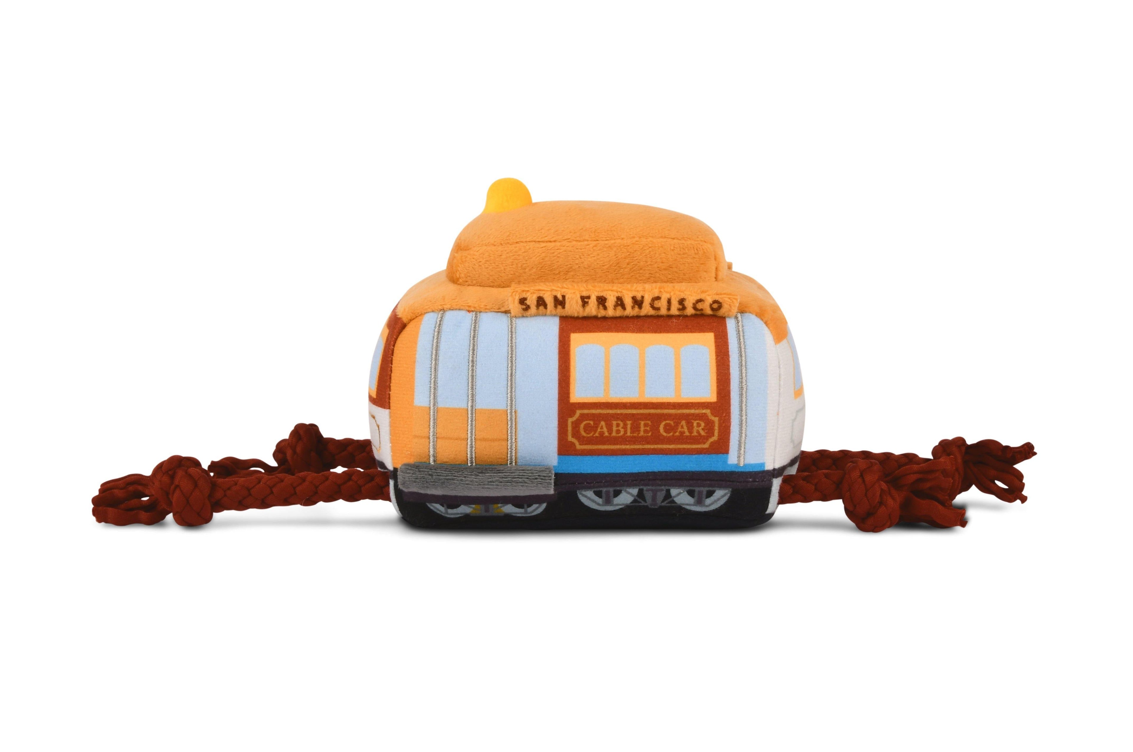 P.L.A.Y. Canine Commute dog plush toy collection Singapore - size comparison