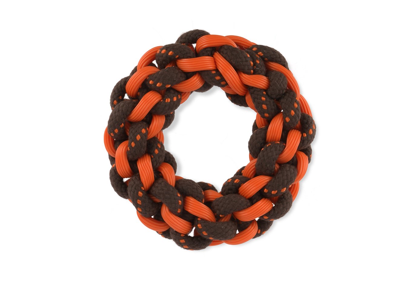 P.L.A.Y. NovaRope ring tug dog toy Singapore - durable rope ring toy - size comparison