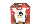 P.L.A.Y. Barnyard Buddies Cole the Cow dog plush toy Singapore - detail view