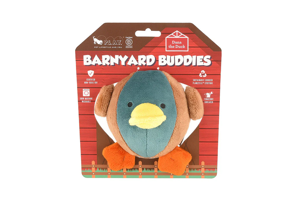 P.L.A.Y. Barnyard Buddies Dana the Duck dog plush toy Singapore - packaging