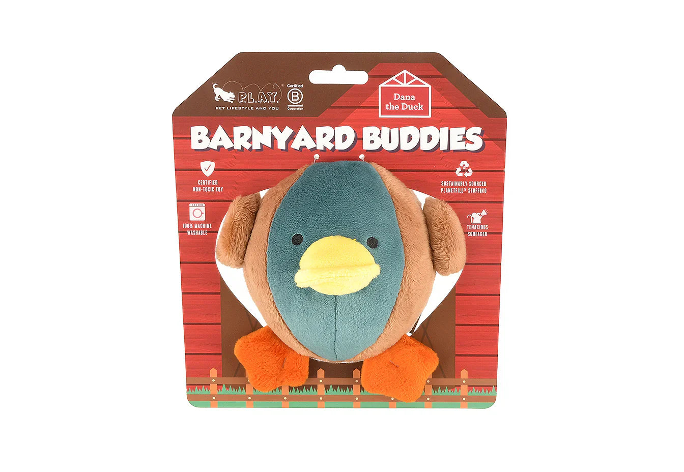 P.L.A.Y. Barnyard Buddies Dana the Duck dog plush toy Singapore - packaging