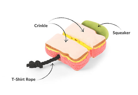 Dog Plush Toy - Earth Rated x P.L.A.Y. Montreal Munchies Collab