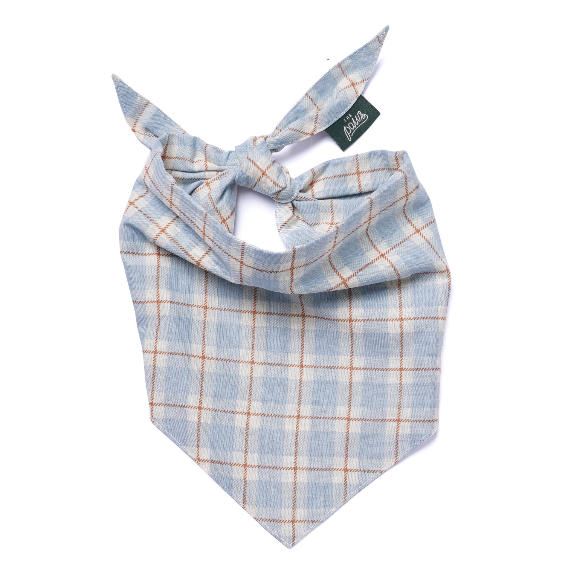 The Paws stylish dog bandana Singapore - pet neck scarf by Petizen - size comparison