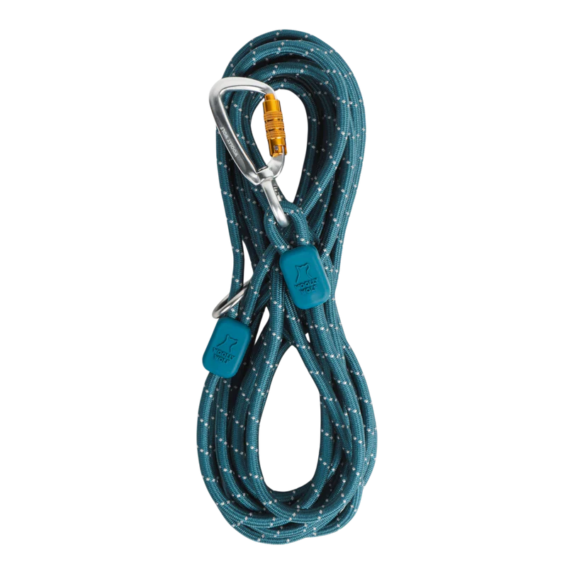 Woolly Wolf Long Rope Dog Leash Deep Teal