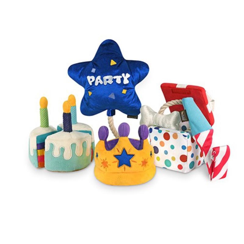 P.L.A.Y. Party Time celebration dog plush toy collection Singapore - detail view