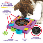 DJ Doggo dog puzzle feeder enrichment toy Singapore by Brightkins - side view