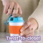 Let's Go Coffee Cup treat holder interactive dog toy Singapore by Brightkins - detail view