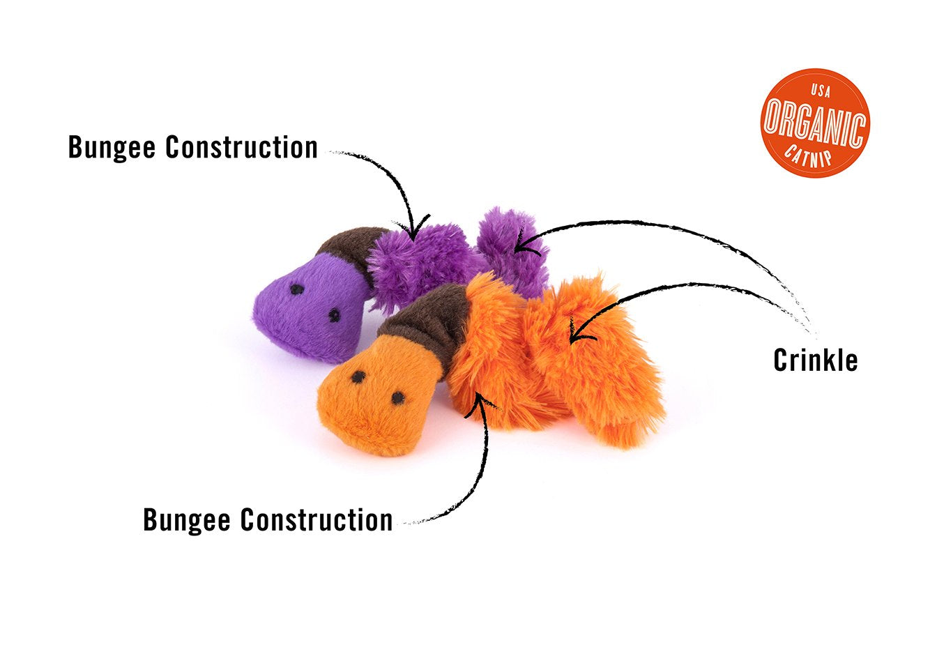 P.L.A.Y. Feline Frenzy Critter cat toy collection Singapore - detail view