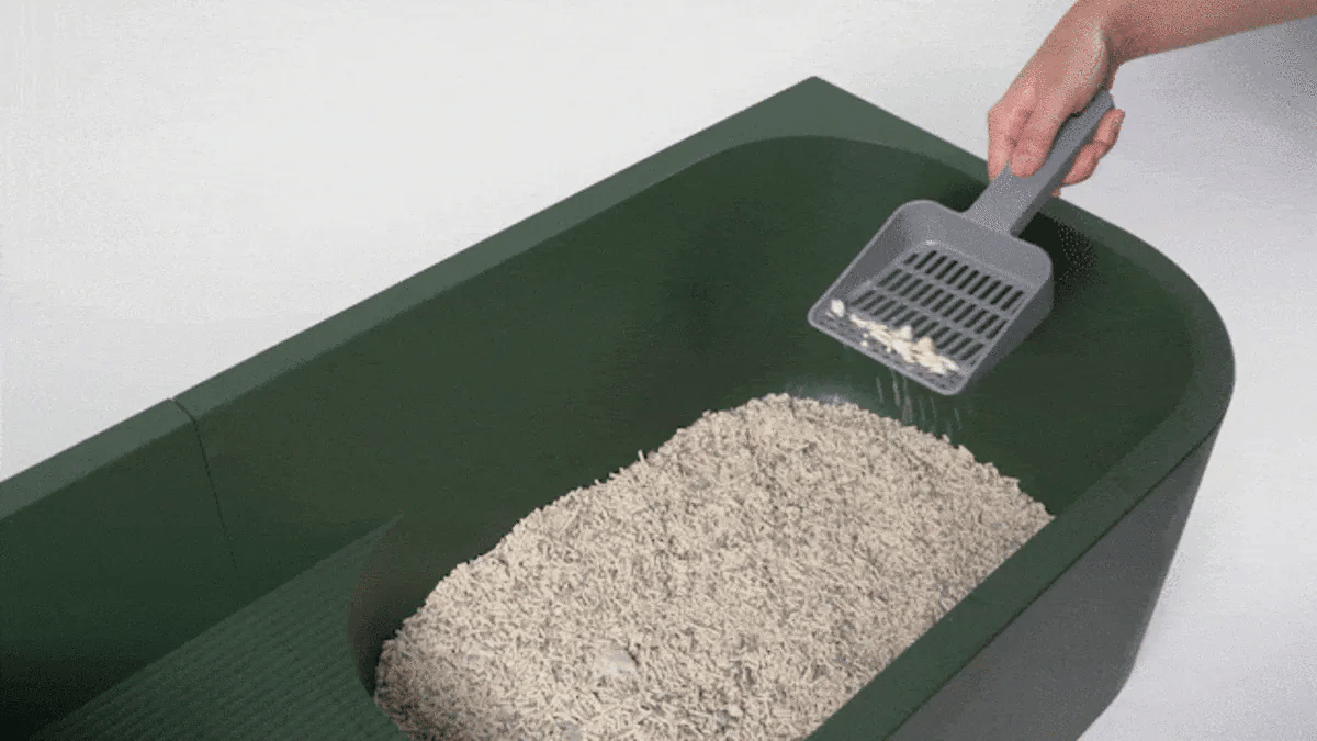 Cozy - Cat Litter Scoop Singapore - cat litter scoop with holder by Petizen - lifestyle