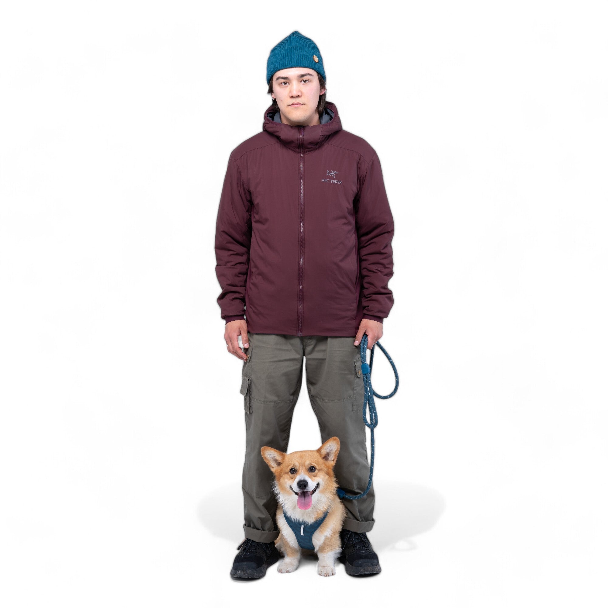 Woolly Wolf Rope Dog Leash Deep Teal