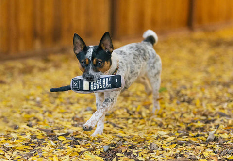 Dog Plush Toy -  90s Classic - Brick Phone