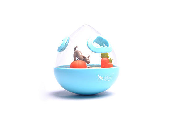 Dog enrichment wobble ball treat dispenser toy Singapore by Brightkins - packaging