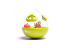Dog enrichment wobble ball treat dispenser toy Singapore by Brightkins - in use