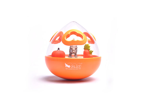 Dog enrichment wobble ball treat dispenser toy Singapore by Brightkins - colour options