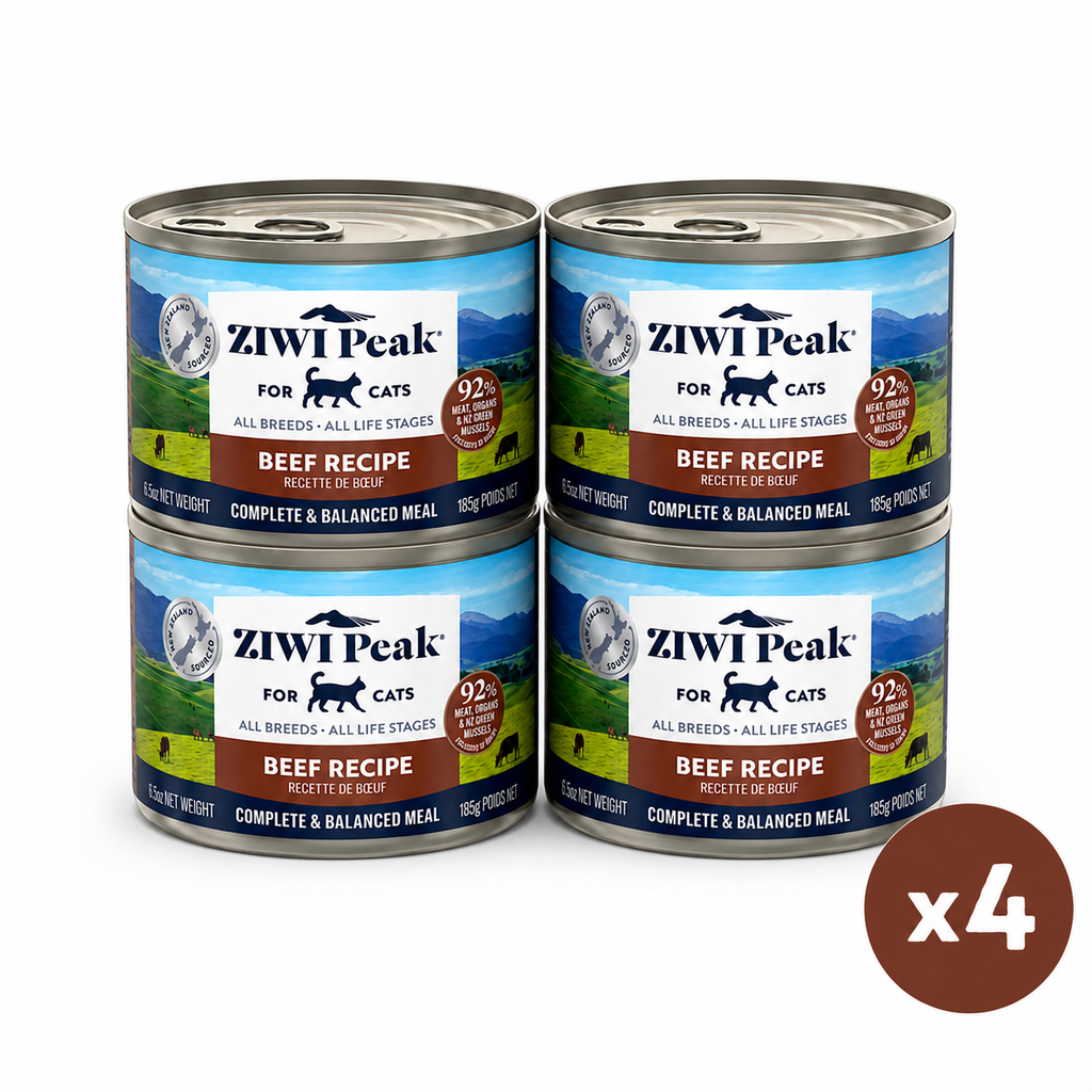 ZIWI Peak Canned Wet Beef Recipe for Cats (185g) - 4 Cans