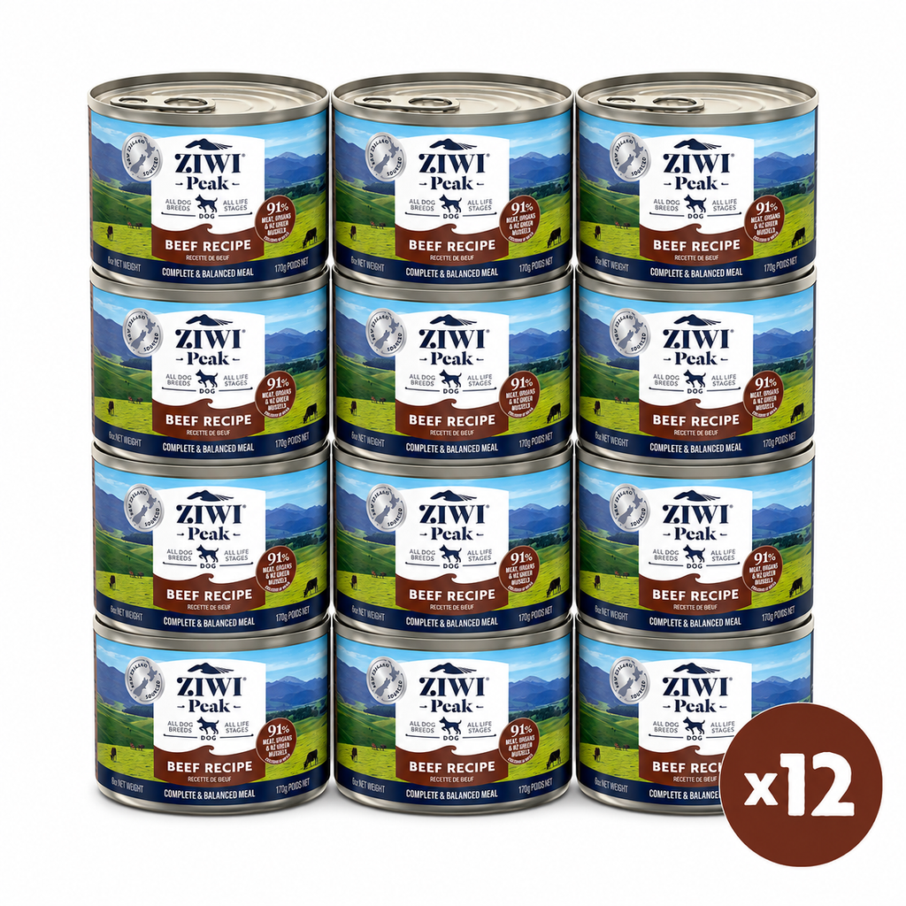 ZIWI Peak Canned Wet Beef Recipe for Dogs (170g) — Best Before Aug 2027