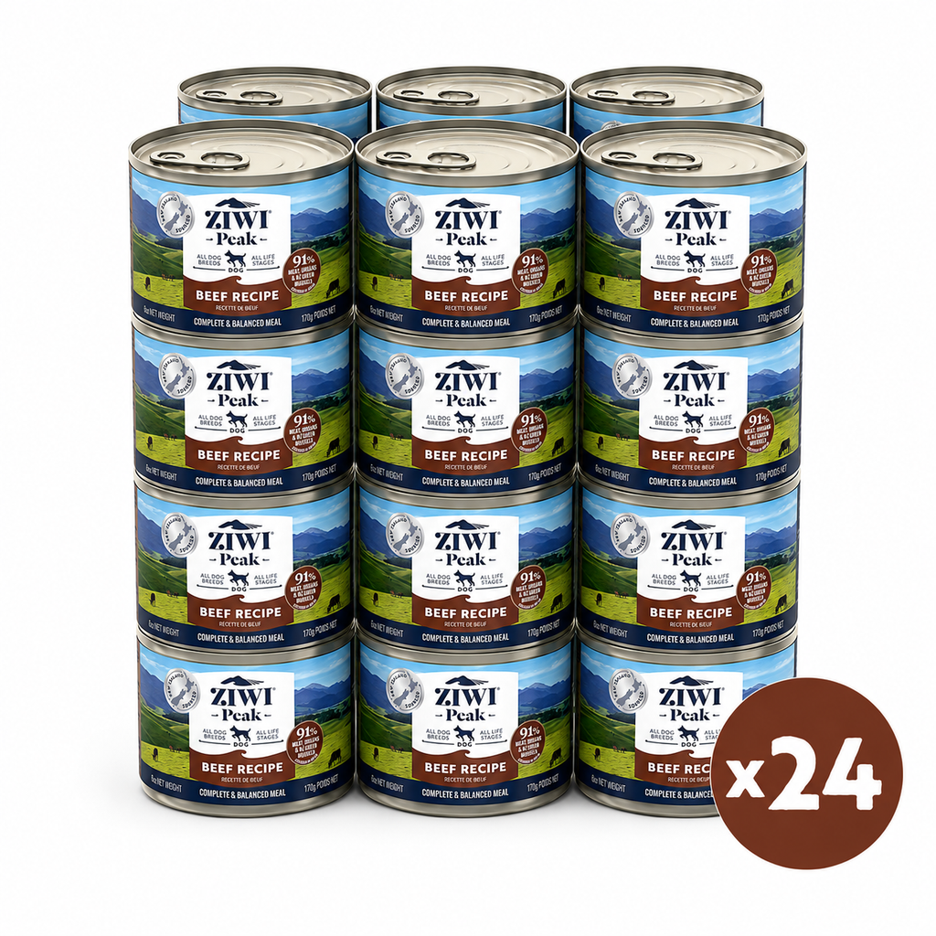 ZIWI Peak Canned Wet Beef Recipe for Dogs (170g) — Best Before Aug 2027
