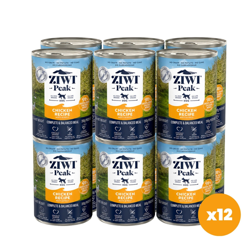 ZIWI Peak Canned Wet Chicken Recipe for Dogs (390g) — Best Before Sep 2027