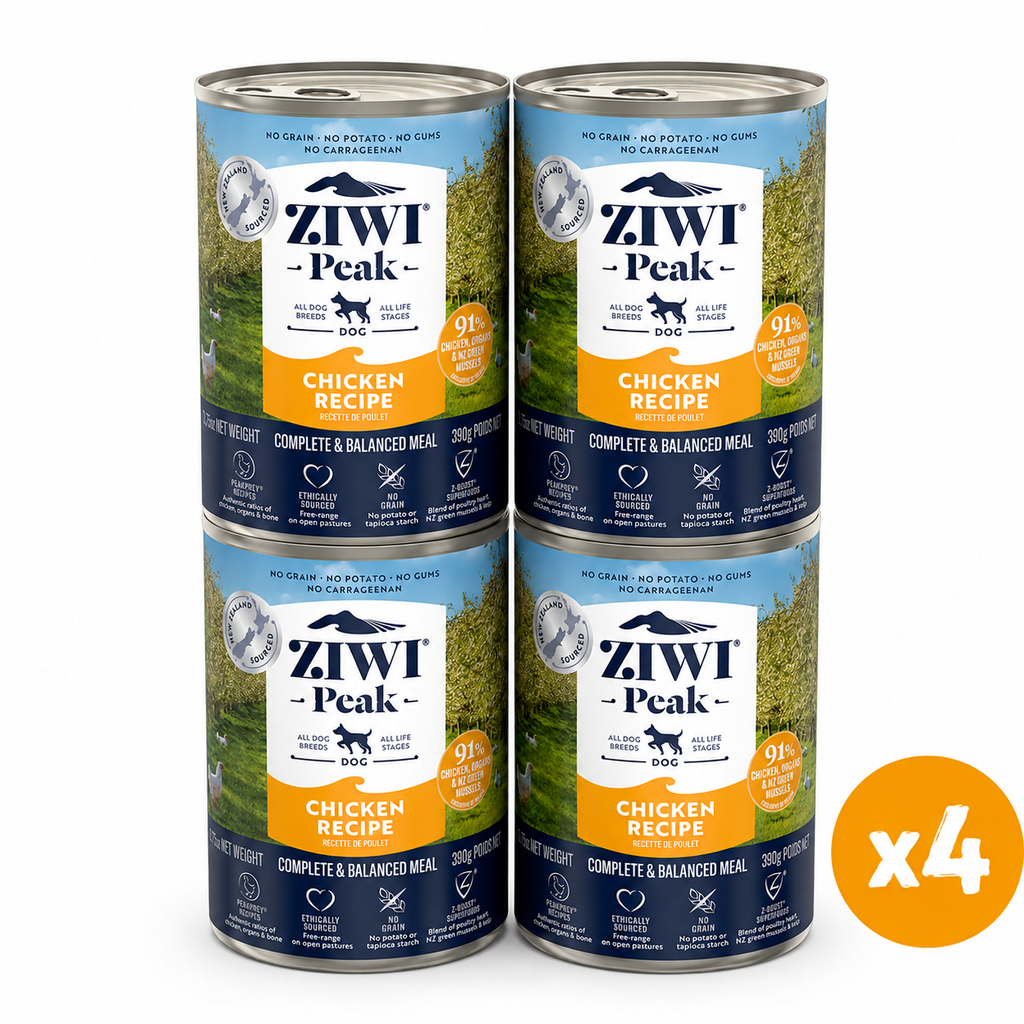 ZIWI Peak Canned Wet Chicken Recipe for Dogs (390g) — Best Before Sep 2027
