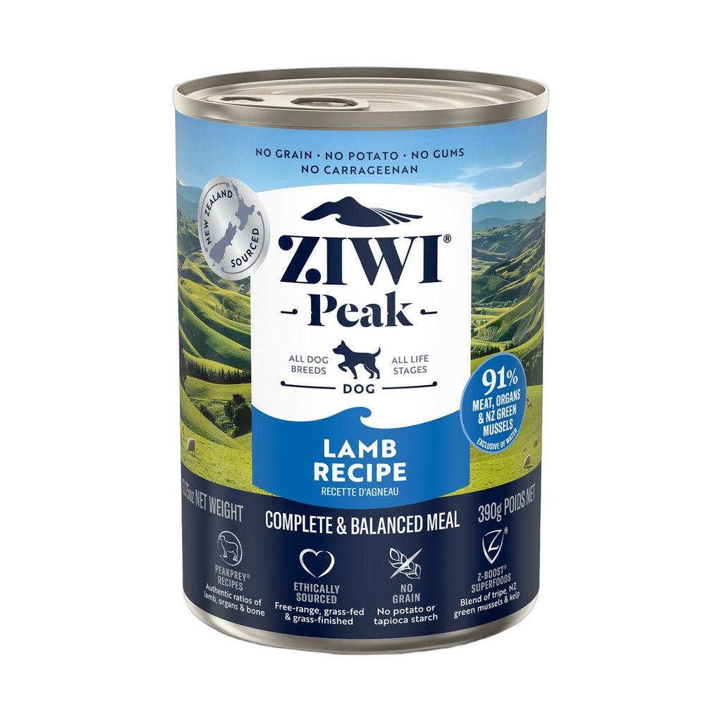 ZIWI Peak Canned Wet Lamb Recipe for Dogs (390g)