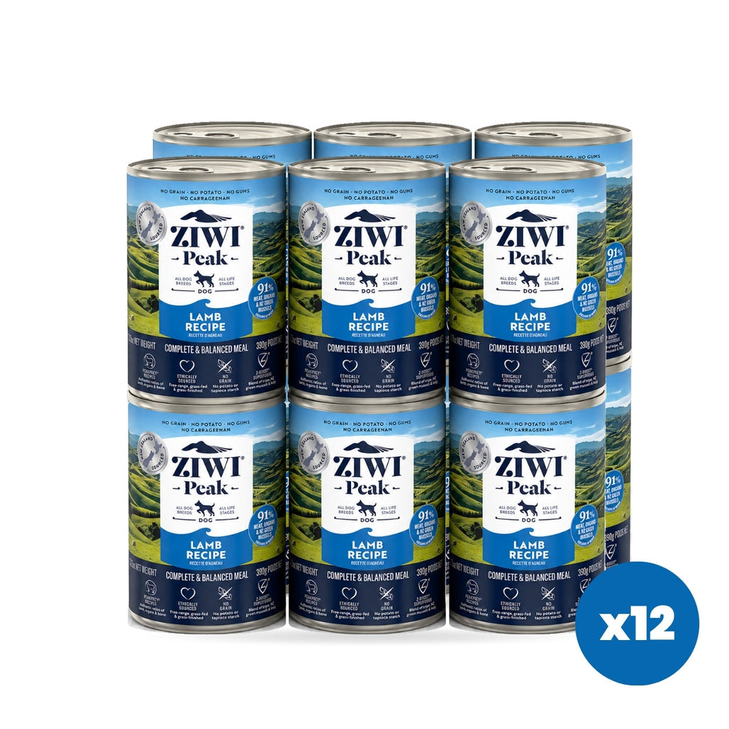 ZIWI Peak Canned Wet Lamb Recipe for Dogs (390g) — Best Before Sep 2027