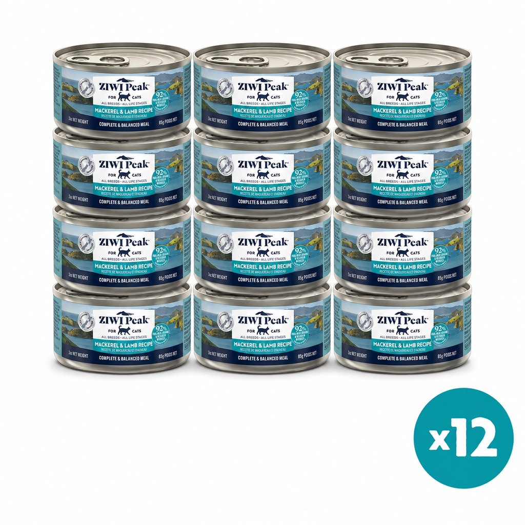 ZIWI Peak Canned Wet Mackerel & Lamb Recipe for Cats (85g)