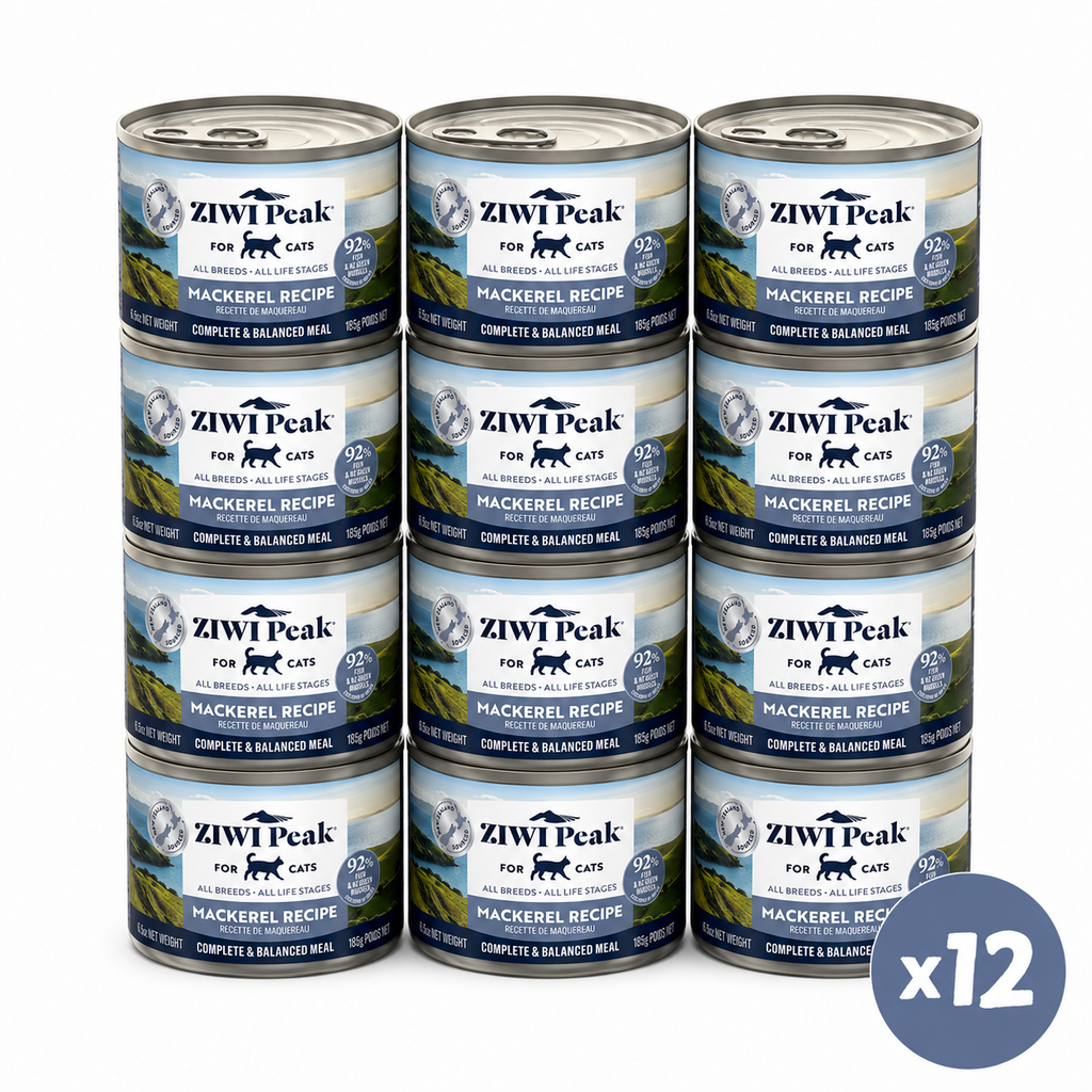 ZIWI Peak Canned Wet Mackerel Recipe for Cats (185g) — Best Before Oct 2027