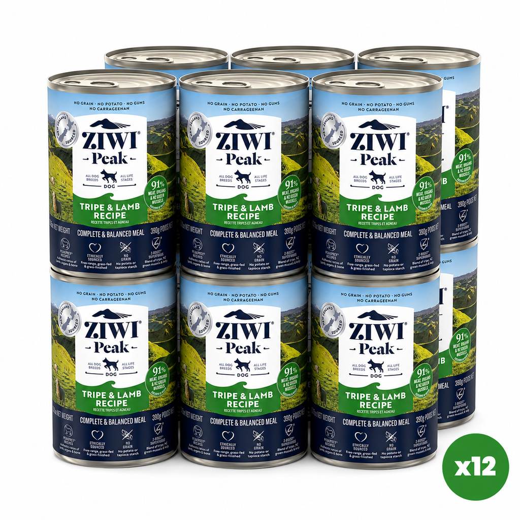ZIWI Peak Canned Wet Tripe & Lamb Recipe for Dogs (390g)